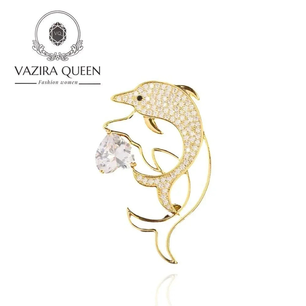 VQ Dolphins Brooch